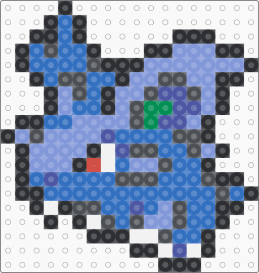 0029_ニドラン♀_ボックス - blue,gray,light blue,pokemon