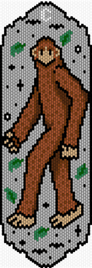 Bigfoot Tapestry - beige,character,creature,halloween,spooky,gothic,large