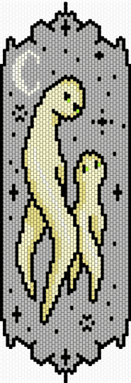 Fresno Night Crawlers Tapestry - beige, character, creature, cryptids, gothic, halloween, large, spooky