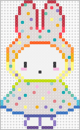 raincoat miffy - red,beige,miffy,nijntje,rabbit,bunny,rainbow