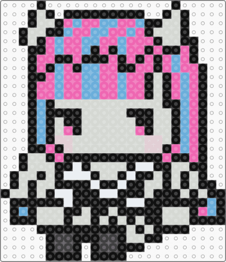 Rochelle Goyle - Monster High - pink,light blue,perler,gargoyle,monster high,rochelle goyle,rochelle