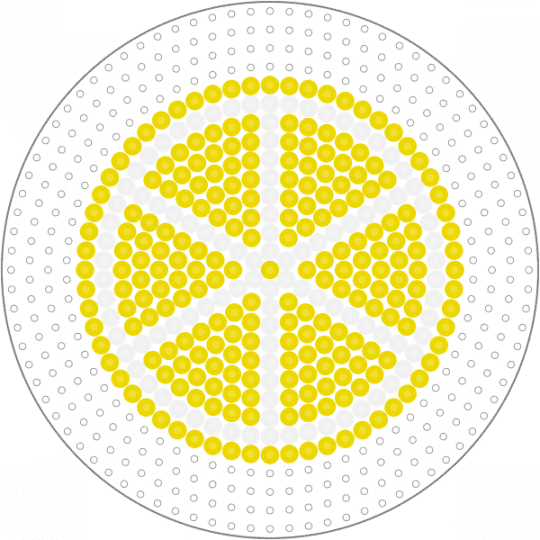 lemon slice - white, yellow