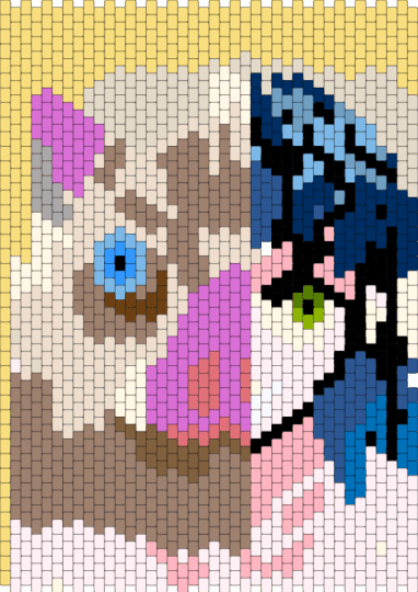 Inosuke - beige, blue, colorful, tan