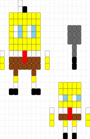 Big & Little SpongeBob + Spatula - yellow