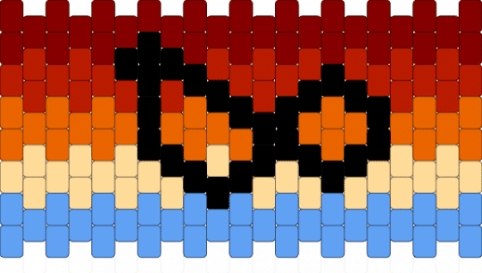 auDHD flag - brown,light blue