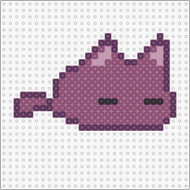 Purple chibi cat - cat,kitty,animal,cute,chibi,purple