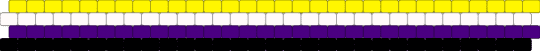 Nonbinary cuff - purple, yellow