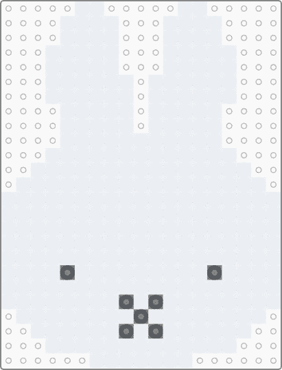 Miffy head - miffy, white