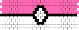 pink pokeball cuff - pokeball,pokemon,cuff,pink,white