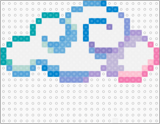 Clouds - white,light blue,pink