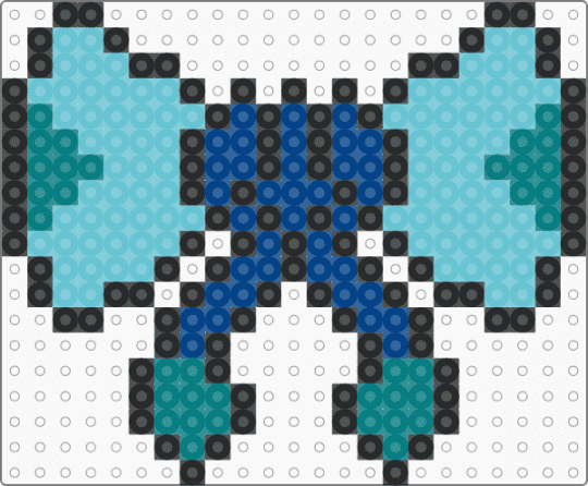 Glaceon Bow - bow, eevee, eevee evolutions, eeveelution, eeveelutions, eeveeolution, glaceon, light blue, pokemon
