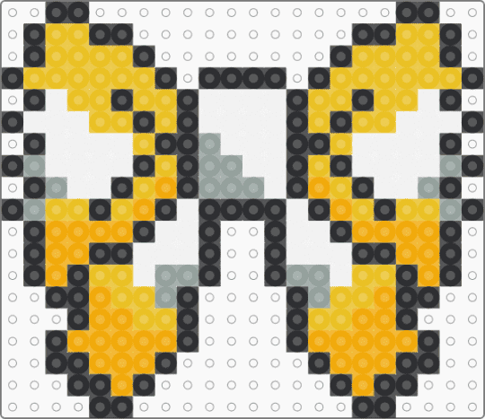 Jolteon Bow - bow, eevee, eeveelution, eeveelutions, eeveeolution, eeveolution, jolteon, orange, pokemon, yellow