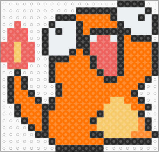 Silly Charmander - character, derpy, gaming, medium, nintendo, orange, pokemon, silly, video game