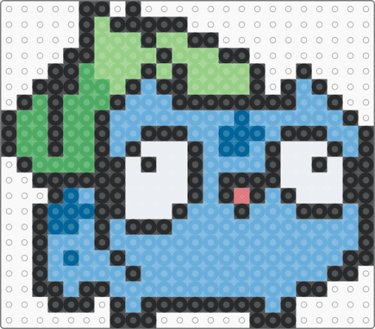 Silly Bulbasaur - bulbasaur, character, derpy, gaming, light blue, nintendo, pokemon, silly, video game