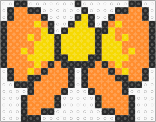 Flareon Bow - bow, eevee, eevee evolutions, eeveelution, eeveelutions, eeveeolution, flareon, orange, pokemon, yellow