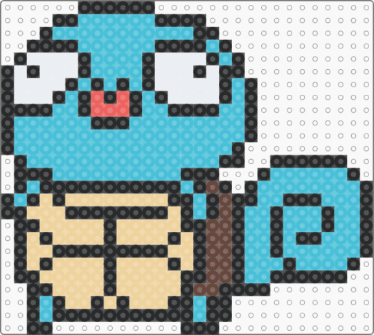 Silly Squirtle - beige, character, derpy, gaming, light blue, medium, pokemon, silly, squirtle, video game