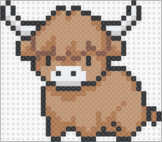 Highland Cow - animal, animals, beige, cow, cute, highland cow, medium, tan