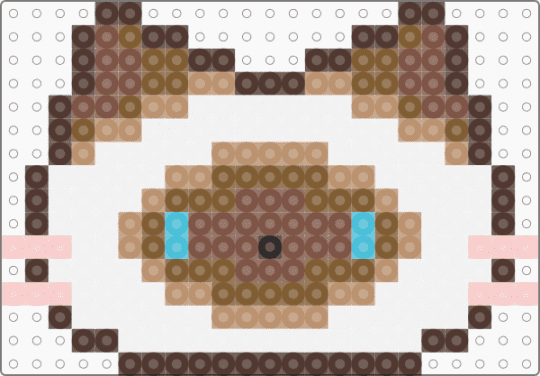 Cat head - sealpoint - brown,tan,beige