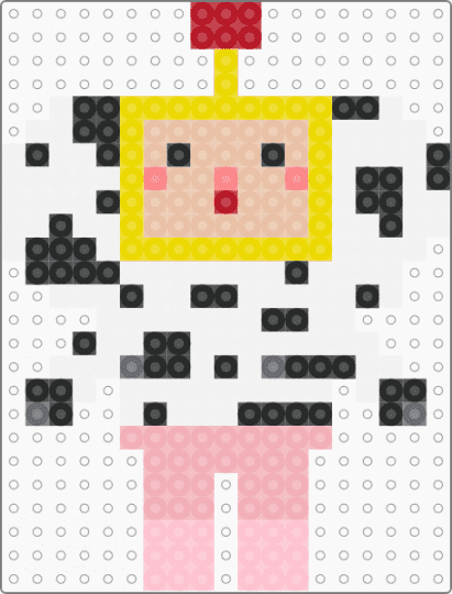 Daisy, Katamari Damacy - beige, cow, daisy, katamari damacy, white, yellow