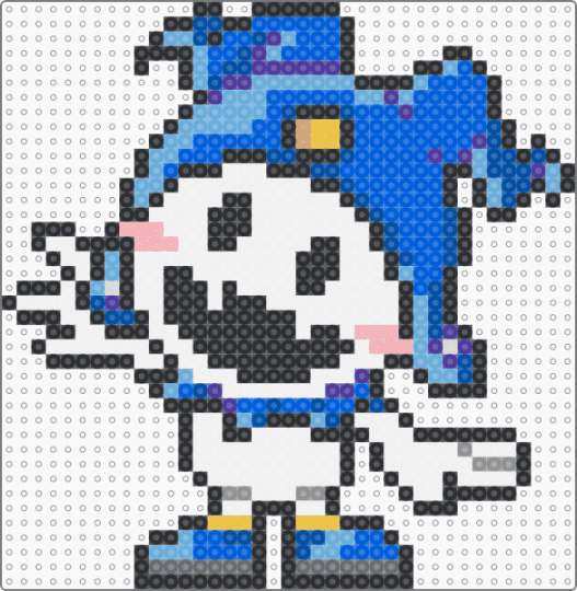 Jack Frost - blue, jack frost, light blue, persona, shin megami tensei, smt, white