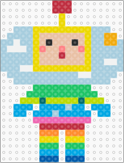 Jungle, Katamari Damacy - yellow,beige,light blue,green,katamari damacy,jungle,mini