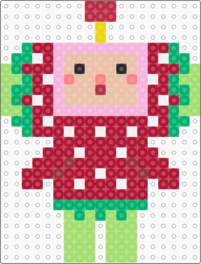Ichigo, Katamari Damacy - green, ichigo, katamari damacy, mini, red, strawberry