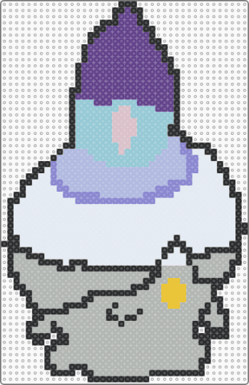 Litwick - beige, candle, fire, ghost, litwick, oc, pokemon, purple, scp