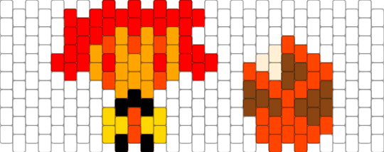 nutmeg tiger cookie kandi - white,red