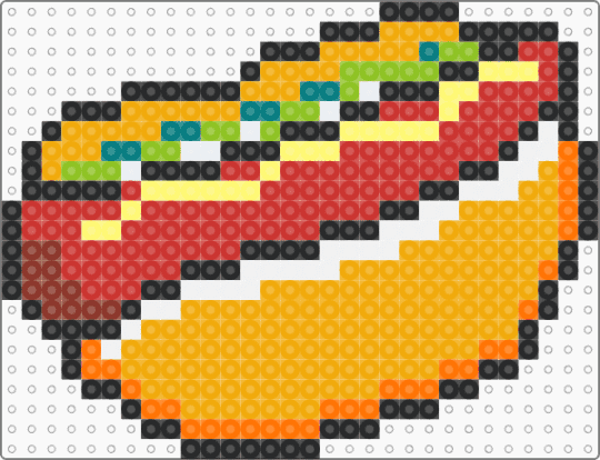 Hotdog - orange,red,food