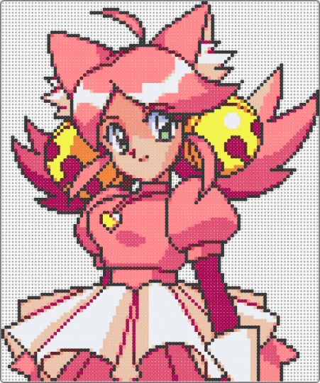 pink / mew mew (big) - red,beige,pink,deltarune,deltarune chapter 5,undertale