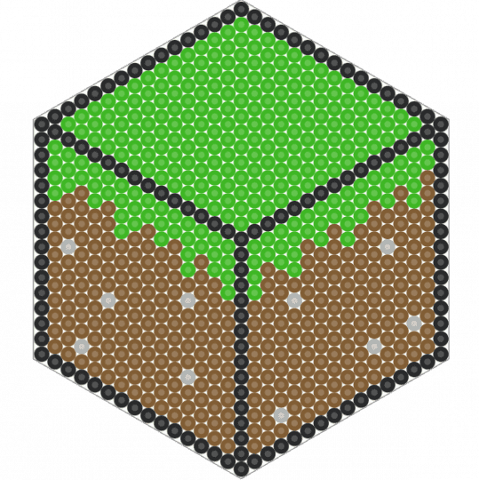 grass block - green,tan