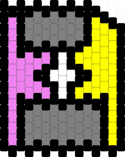 Loaded Disc (Deltarune) - deltarune, floppydisc, gray, peyote, pink, pinkyellow, spamton, yellow
