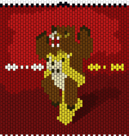 folie a deux panel - fall out boy,band,album,music,panel,bear,red,yellow,brown