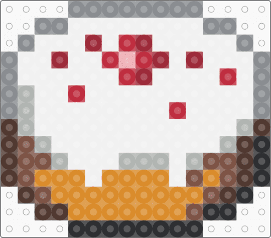 Cake (Minecraft) - white,orange,gray