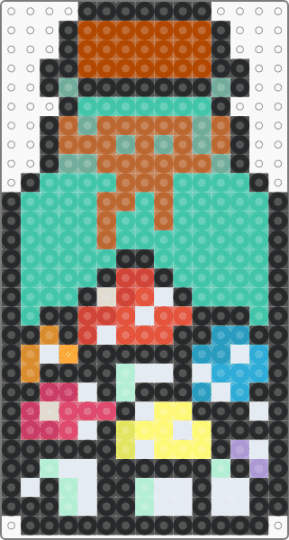 Mushrooms in a jar - black,red,tan,teal