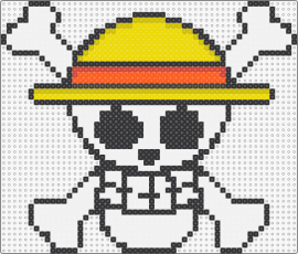straw hat - straw hat crew,jolly roger,one piece,skull,crossbones,anime,symbol,skeleton,whit