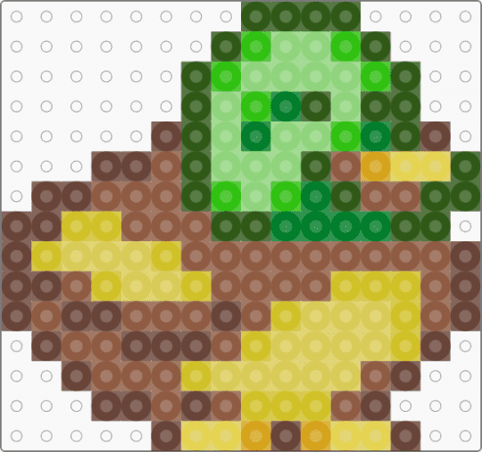 Stardew valley duck - green,brown,yellow,tan