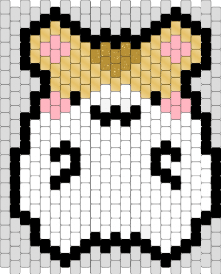 Cute hamster - orange, white