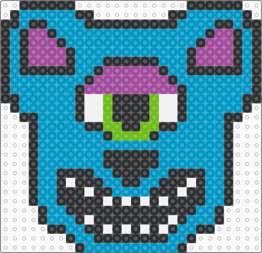 Grizclops - bear, cyclops, edm, griz, griztronics, light blue, rave, subtronics