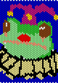 clown frog - jester,frog,clown,panel,funny,hat,joker,green,blue,pink,yellow