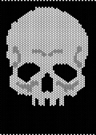 skull - skull,skeleton,head,spooky,halloween,panel,death,black,white