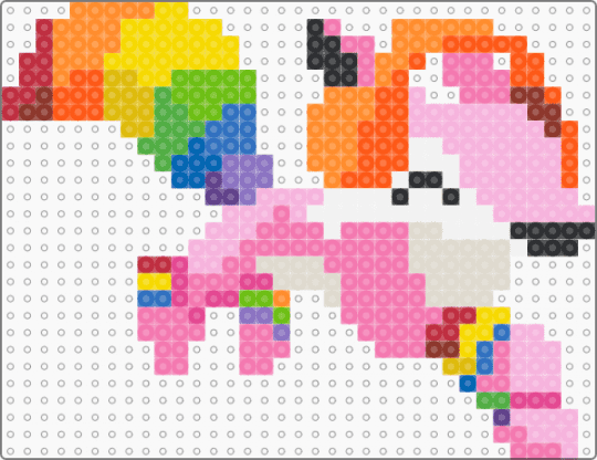 pride coyote - animal, animal jam, coyote, lesbian, lgbt, orange, pink, pride, pride flag, video game