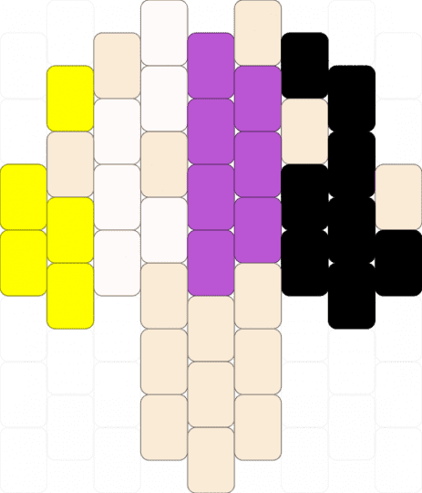 Pride mushroom - white,pink,yellow