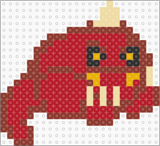 Baby Squig - red,cotdadoptionevent,squig,warhammer,ork