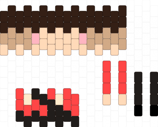 Soldier TF2 kandi doll - beige, brown, soldier, teamfortress2, tf2