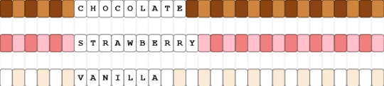 Neapolitan Singles - chocolate, ice cream, red, singles, strawberry, vanilla, white