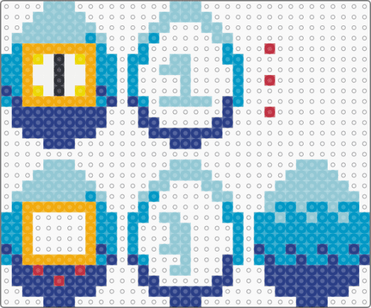bill cipher tamagotchi shaker - light blue,blue