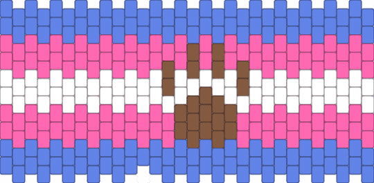 trans paw cuff! - blue,pink