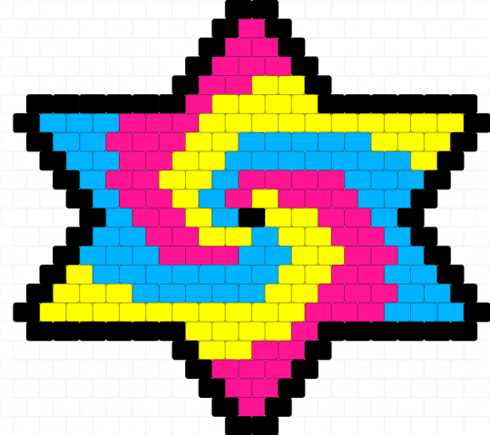 Pan spinny thing - pink,yellow,light blue
