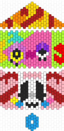 Abstradegy Wallet!! - abstradegy, gangle, green, pink, pony beads, red, tadc, the amazing digital circus, wallet, yellow, yuri, zooble